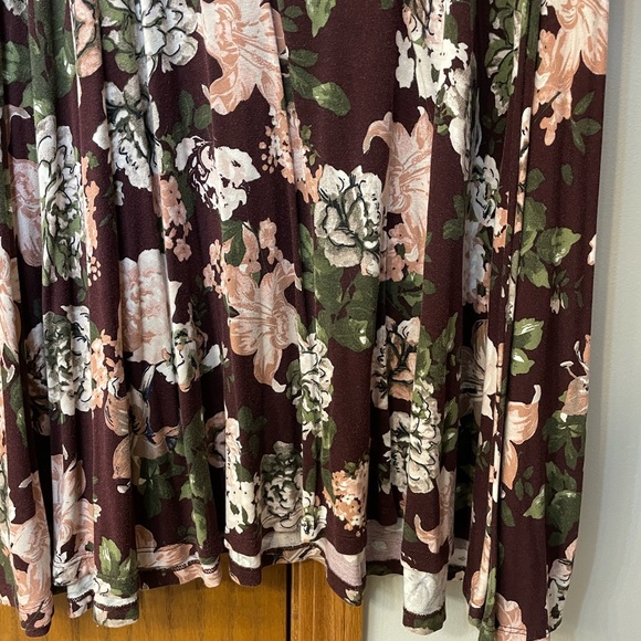 LOFT OUTLET UEC Womens size XL red floral 3/4 length sleeve white green burgundy - Picture 11 of 15